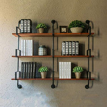 RCLD Una partizione Hlr-Mensola Vintage specifico Grafico Formato di Riferimento Industriale Tubo di Acqua Disegno Wonderful estetica Staffa Piccolo Pot di Fiore di Legno, Materiale Legno: Pino