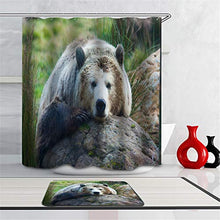 Combinazione Bagno. Immagini Chiare E Colori Vivaci Rendono Il Tuo Bagno Pieno di Vita. Accessori da Bagno. L'Orso Sull'Erba.
