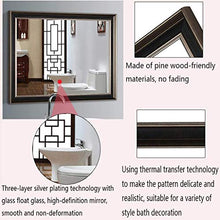 ZGQA-GQA In Stile Europeo, Piazza Bagno Trucco dello Specchio, a Parete Decorativo Specchio da Toilette, Specchio di Bellezza (Dimensioni: 70 * 90cm)
