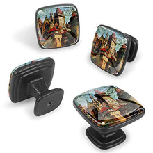castello 4 PCS Pomelli per Porta, Pomolo per Mobile, Pomelli per Mobili con Viti, Maniglia per Armadietto, Pomelli per Porta, Pomelli per Cassetti per Porta, Armadio, Cassetto e Credenza