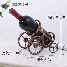 LHQ-HQ Vino Decorazioni Arte Artigianato Triciclo espositore in Ferro battuto Stare Soggiorno Decorazione della casa Wine Rack 7