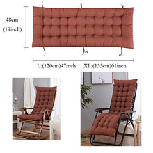 QTQZ Cuscino per Sdraio con Schienale Alto Cuscino per Sdraio Portatile Cuscino per Sdraio Portatile Cuscino per Sedile Impermeabile Cuscino per Sedia a Dondolo per Interni, Extra Large Patio-VIO
