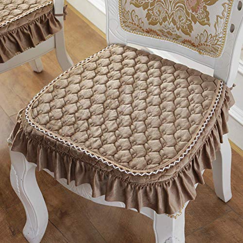XHNXHN Cuscini per sedie da Pranzo Europei Spessi, Cuscini per sedili Corti in Peluche Cuscini per sedili per Esterni Antiscivolo per Interni Decorazioni per la casa Cuscini per sedie Lavabili con