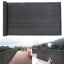 Copertura Balcone Ringhiera, Rivestimento Recinzione Copertura in HDPE per Balcone Giardino Privacy Frangivista, Copri Ringhiera Balcone Anti-UV, Diverse Misure, Grigio,0.9x7m