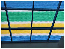 GJBHD Color Striscia Mesh Sunblock Rete Ombreggiata,Resistente Ai Raggi UV Rete Ombreggiata Protezione Solare Bordo Registrato con Occhielli Tarp Giardino Patio Porco-a 315x394inch