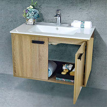 ZoSiP Set di Mobiletti Specchio e Lavabo Armadio per Il Bagno in Legno Multistrato Senza Laccato Cabinetto per lavabo Combinato per lavabo Combinato (Color : Brown, Size : 47x71x48cm)