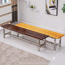 GaoF Panchina da Giardino per terrazza Panchine per Il Tempo Libero da Esterno, panchina da Giardino Resistente alle intemperie in Acciaio Inossidabile e Legno massello, panchina Decorativa 2-4