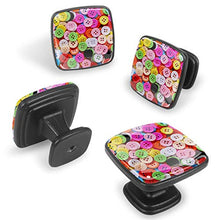 Bottoni colorati 4 PCS Pomelli per Porta, Pomolo per Mobile, Pomelli per Mobili con Viti, Maniglia per Armadietto, Pomelli per Porta, Pomelli per Cassetti per Porta, Armadio, Cassetto e Credenza
