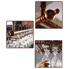 Porta Bicchiere Di Vino Rosso Portabottiglie da Vino Semplice e Creativo Portabicchieri Alto Portabicchieri Sospeso Supporto per Display da Bar Supporto per Tavolo da Bar, PZW, Marrone, 60 * 30cm