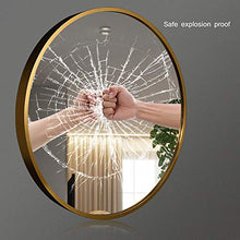 KUWD Specchio per Il Trucco, Specchio da Parete del Bagno, Specchio Rotondo Autoadesivo, Adatto per Soggiorno, Camera da Letto, Scala, Decorazione del Corridoio
