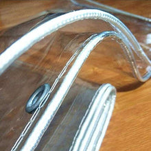 Telo Trasparente con Occhielli, PVC trasparente panno impermeabile incatramata, 0,35 millimetri trasparente antipolvere antipioggia incatramata, Copertina Outdoor Gazebo di protezione a terra