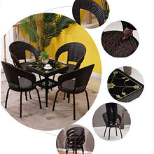 Sedie da Giardino Rattan, Tavolo e sedie da Giardino, Giardino Esterno arredo salottino da Giardino 4 Sedie Set Bistro tavoli da Giardino con sedie offerte,Sedia Terrazze