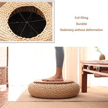 Tappetini in Rotondo Tatami, tappetini per meditazione, tappetini rotondi, tappetini in paglia naturale, tappetini per pavimenti, tappetini per yoga, balconi, traspirabilità, decorazione d'interni