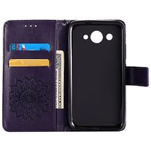 Huawei Y3 custodia,Huawei Y3 2017 di 2017,goffratura mandala fiori girasole modello PU fold portafoglio in pelle Premium mium Flip Cover in ecopelle carta di credito titolari di ID per Huawei Y3 2017