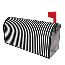 Copertura magnetica per cassetta delle lettere in bianco e nero con design unico, per decorazione da giardino, dimensioni standard 51 x 45 cm