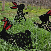 Decorazioni di Pasqua, pali da giardino di Pasqua Decorazione artistica da giardino a forma di coniglietto in acrilico Sagoma di animali Sagoma di coniglietto per prato Decorazione da giardino