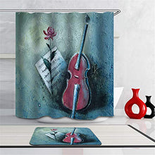 LIYAN Combinazione Bagno. Immagini Chiare E Colori Vivaci Rendono Il Tuo Bagno Pieno di Vita. Accessori da Bagno. Pittura. Violoncello. Spartito.