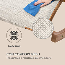 blumfeldt Mauritius - Lettino Oscillante con Tettuccio, Lettino da Giardino, 180 kg Max, Resistente agli Agenti Atmosferici, Funzione a Dondolo, Protezione Raggi UV, Pino Finlandese, Crema