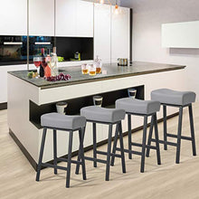 Belupai - Sgabelli da bar per la colazione, alti da cucina, stile industriale, colore: grigio, 1 pezzo