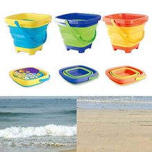 guangzhou Portatile Secchio da Spiaggia Giocattolo di Sabbia Pieghevole Pieghevole in plastica Multiuso Secchio di plastica Morbido barile Pieghevole Blu