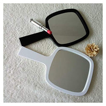 WXL Specchi da Tavolo Specchio per Il Trucco Specchio Portatile Portatile Square Looking Garden Specchio cosmetico con Manico Accessori per la Decorazione Domestica Specchio Trucco con LED