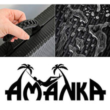 AMANKA - Panca da Giardino, Pieghevole, Resistente alle intemperie, 184 x 30 x 43 cm, Effetto Rattan