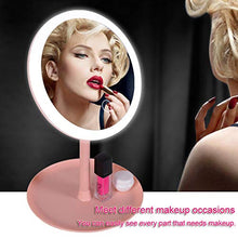 BIGTO Specchio con illuminazione ricaricabile, 3 livelli di luce, orientabile a 90 gradi e dimmerabile touchscreen, specchio cosmetico portatile da viaggio con luci, regalo per ragazze
