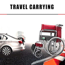 Carrozzine da Trasporto Leggero Pieghevole per Adulti - Forniture Mediche Disabili Sedia A Rotelle - Deambulatore Medico - Poggiagambe per Un Maggiore Comfort A