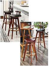 Home Bar Furniture AYQ- Retro Sedia, con Schienale in Legno Sedia Girevole Bookstore Cafe Bevande Shop possibilità Sgabello di Uso della casa Multifunzionale Dining Chair Sedia da Reception