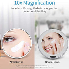 Specchio per Trucco a LED Touch Specchio per Staffa da Tavolo su Un Lato con ingrandimento 10x Specchio per Trucco Specchio per Trucco con Luce a LED Halo
