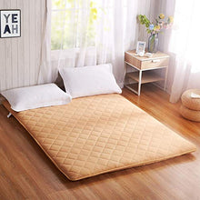 MYYU Materassi Letto Futon Futon Giapponesi Tappetino Tatami Materasso Futon Singolo Pieghevole Dormitorio,Giallo,120 * 200cm