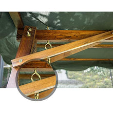 HLZY Grande aliante all'aperto con Supporto, Sedie a Battente all'aperto per Adulti, Giardino in Legno Swing Swing Swing Seden Banco Perfetto per Patio, Giardino