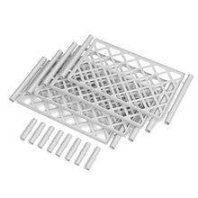Kit spalliera rettangolare Kit per fioriera contenente 4 griglie e 8 giunti BIANCA