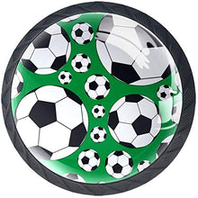 Palloni da calcio Sport Calcio Pomelli per Porta Set di 4 Pomelli per Mobili Manopole per Cassetti Cucina Armadio Vetro