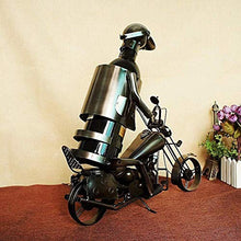 LHQ-HQ Vino Wine Rack creativa guida del motociclo stile cremagliera Mobili ornamento decorazione ferro vino rack Bottle Holder Vino contenitore decorazione domestica del mestiere del ferro regalo Art