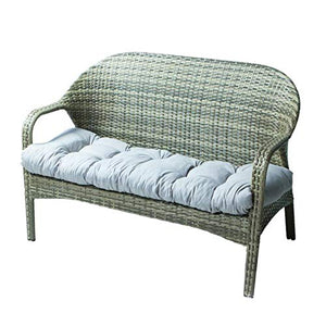 ASY Cuscino per Panca Cuscino per Sedia Addensato 130x50x12cm Cuscino per Panchina da Giardino Cuscino per Altalena per Portico Cuscino per Finestra A Dondolo Reclinabile in Vimini (Color : Grey)