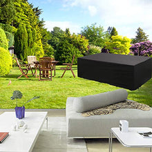 Fodere per mobili da esterno 180x120x74cm, fodere per mobili da giardino impermeabili, copertura per tavolo rettangolare per patio, antipioggia per pioggia e neve, antivento, per set di mobili pe