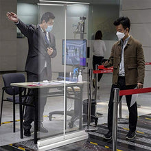 WAWB 80 * 200Cm Parete Divisoria in Plexiglass, Standing Isolamento Barriera Pellicola Trasparente Scudo Protettivo per Distanziamento Sociale