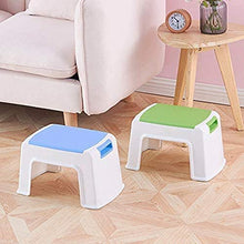 Step Sgabello Piccoli mobili Antiscivolo Sgabello poggiapiedi Passo Sgabelli Lavoro Sgabello da Doccia Sgabello Manico Antiscivolo Piccola Panca sedie Pieghevoli (Color : Blue)