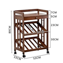 Summerone Bamboo Wine Rack Cabinet con cassetto e Ruote, Piano Vino Scaffale Scaffale, freestanding cremagliera di Esposizione for la Cucina, dispensa, Cantina