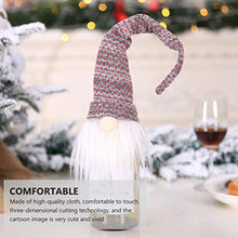 Angoily 2 Pezzi GNOME Bottiglia Toppers Cappello di Babbo Natale Vino Bottiglia Toppers Natale Argenteria Titolare Xmas Stoviglie Titolare per La Cena di Festa Decorazioni da Tavola