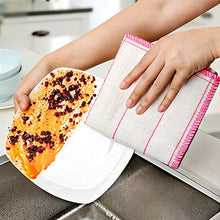 Panno per piatti non appiccicoso spugnetta assorbente per olio su asciugamano per olio pulizia in fibra di bambù forniture da cucina panno non sfilacciato per uso domestico 25 * 25 cm totale 10 pezzi