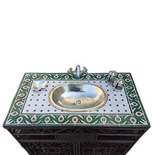 Consolle mobile bagno stile Marocco