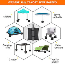 Sacchi di Pesi per Gazebo , 4 Pezzi sacchi sabbia, pesi gazebo per Tenda Pop Up,Gazebo,Ombrellone,Tende Padiglione