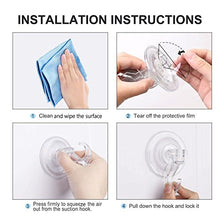 Ulinek 4 Pezzi Multiuso Gancio a Ventosa Forte per Cucina Bagno Senza Chiodo Ganci Ventosa Super Resistenti per Porte Parete Bagno Casa Portasciugamani Accappatoio Vetro, Trasparenti