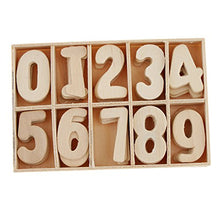 non-brand 120/180 Pezzi Numeri di Legno con Vassoio di Archiviazione Giocattolo Educativo per Bambini - 120 Pezzi