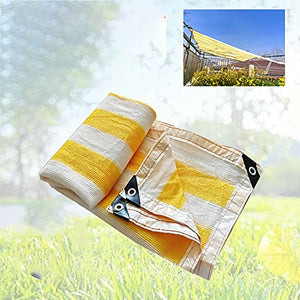 GZHENH Panno Ombra Rete Ombreggiante Telo Ombreggiante per Piante Sun Mesh Terrazza Posto Auto Coperto Balcone Traspirante Pannello Ombreggiante, Personalizzabile (Color : Yellow, Size : 2x4m)