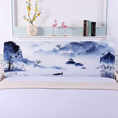 LANG ZI Fodera/Copri Testata Letto Copritestiera Copertura Testiera Letto Matrimoniale Singolo Elastica per Letto Fodera Protezione Elastico all-Inclusive Coperchio Testata Letto Headboard Covers