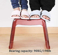 AJH Sgabello da Bagno, Sgabello di Sicurezza per Doccia, Sgabello per Cambio Scarpe in plastica Spessa, Moderno, Minimalista, Antiscivolo, Piccola Panca Adatta per Donne incin