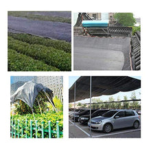 FCXBQ Protezione per Rete ombreggiante Rete in Poliestere Isolamento Termico Protezione Solare Succulente Balcone Pieghevole Tasso di ombreggiamento all'aperto 85% Strisce Bianche e Verdi (Colore: